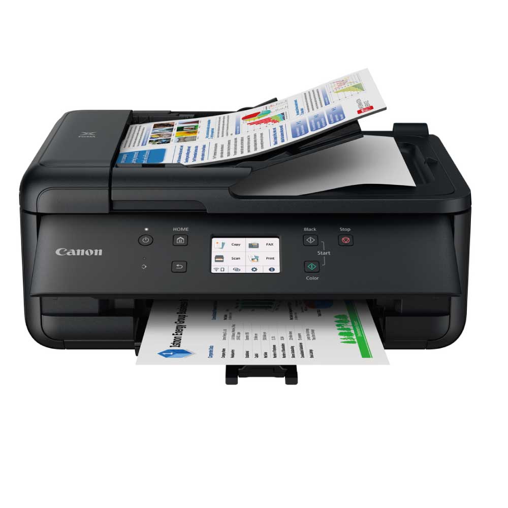 An image of Canon PIXMA TR7650 A4 Colour Multifunction Inkjet Printer 4452C028