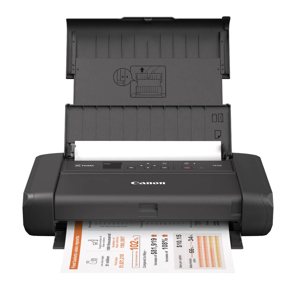 An image of Canon PIXMA TR150 A4 Colour Inkjet Printer (No Battery) 