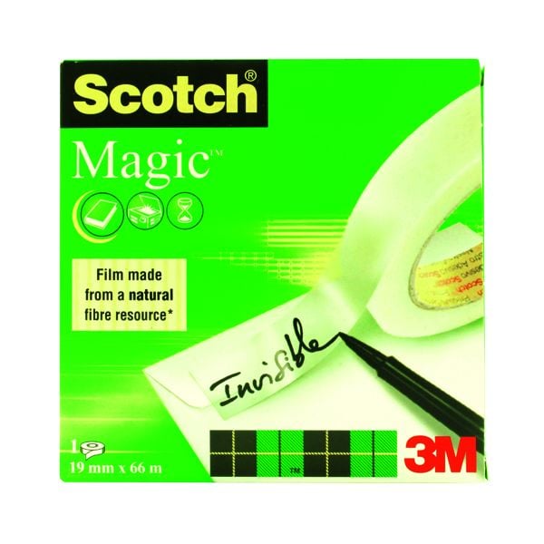 Scotch Magic Tape 810 19mm x 25m with Dispenser (Pack of 12) 8-1925D