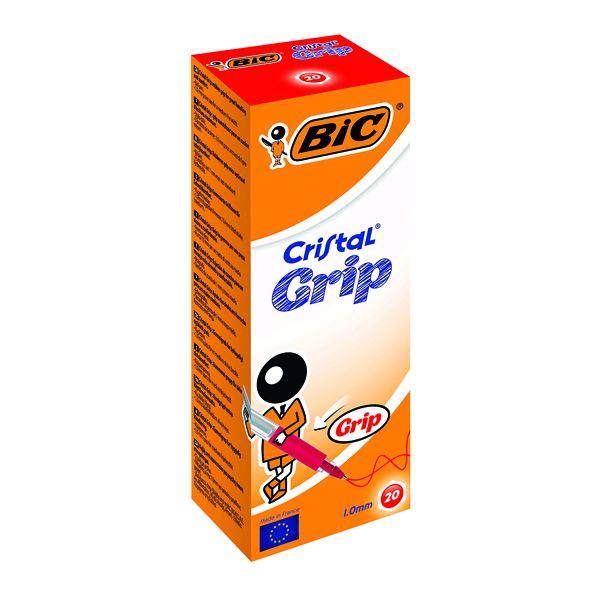 Boligrafo Bic Cristal Grip Rojo 802803