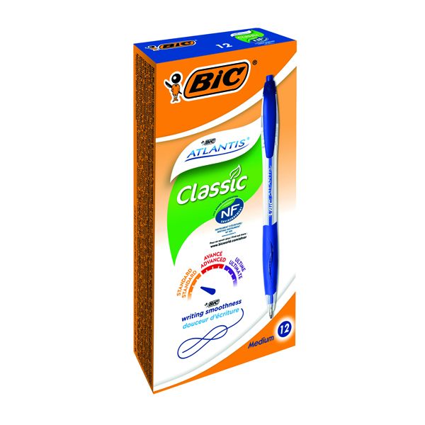 Bic M10 original Retractable ballpoint pen, Blue (Pack of 50
