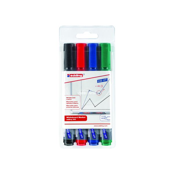 Show-me Teacher Drywipe Marker Assorted (Pack of 4) STM4 - Office