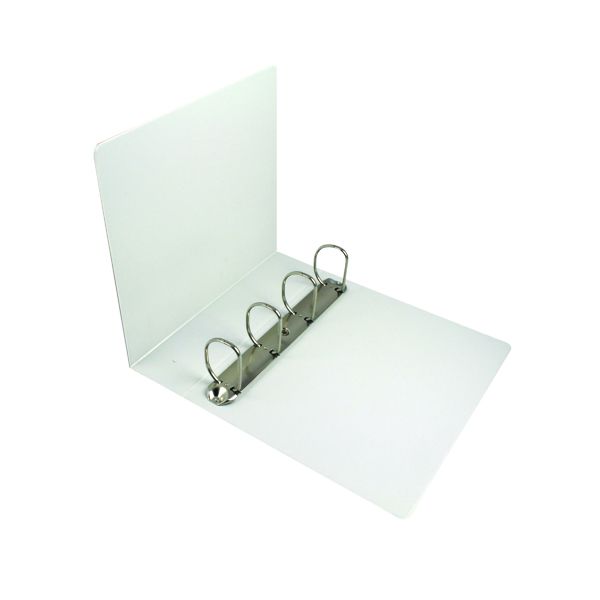 Esselte A4 White 40mm Presentation 4 D-Ring Binder - 49704