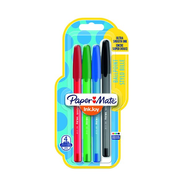  Papermate InkJoy 100 Cap 1.0 Mm Medium Tip Capped Ball Pen -  Assorted Standard Colours