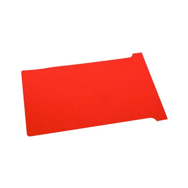 Nobo T-Card Size 4 112 x 180mm Red (100 Pack) 2004003 | Printer Base