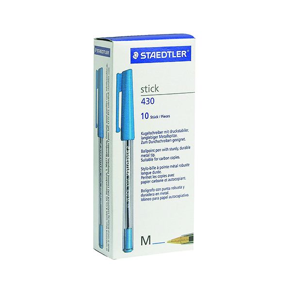  Bic M10 Medium Clic Pens - Blue (Pack of 10) : Office