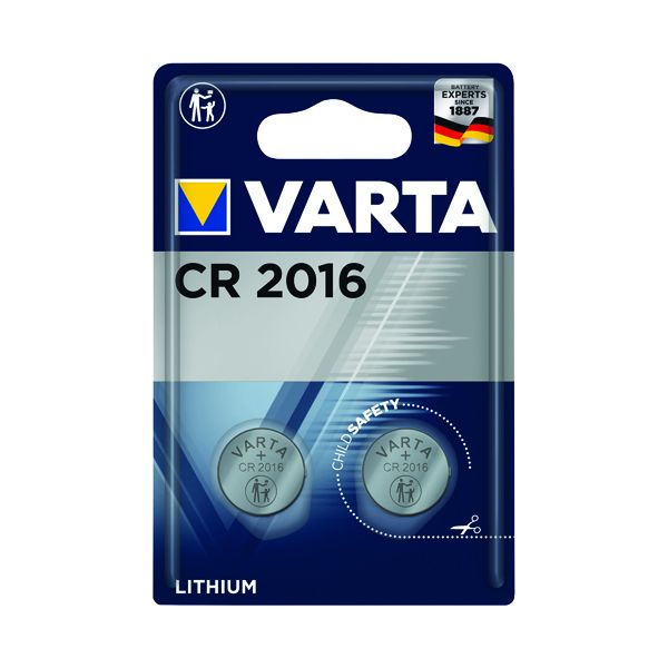 Varta Lithium CR2016/CR2032 Coin Cell Battery, 2-pack