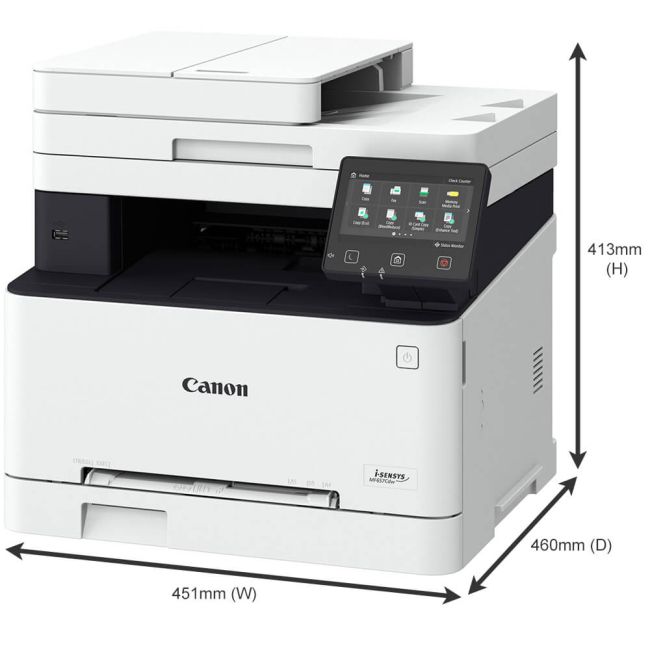 Canon I Sensys Mf657cdw A4 Colour Multifunction Laser Printer Printer Base 1428