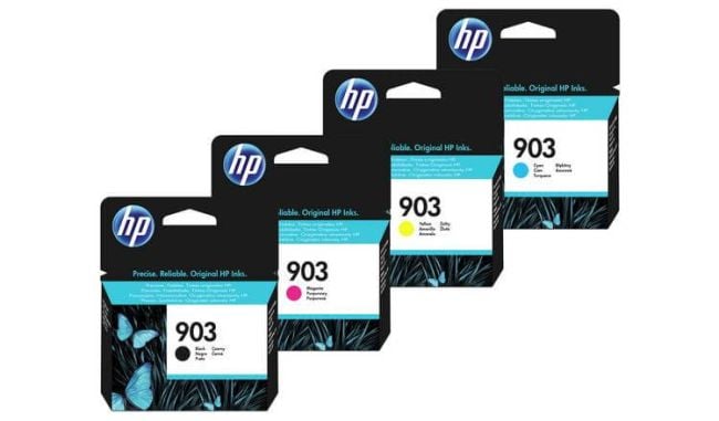 Hp 903 Cmyk Ink Cartridge Bundle 6zc73ae Printer Base