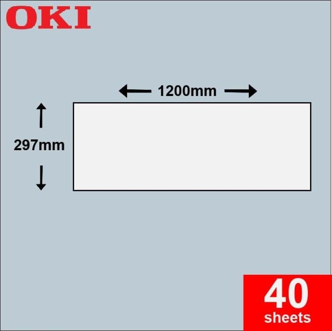 Oki 9004452 A3 Banner Paper 40 Units