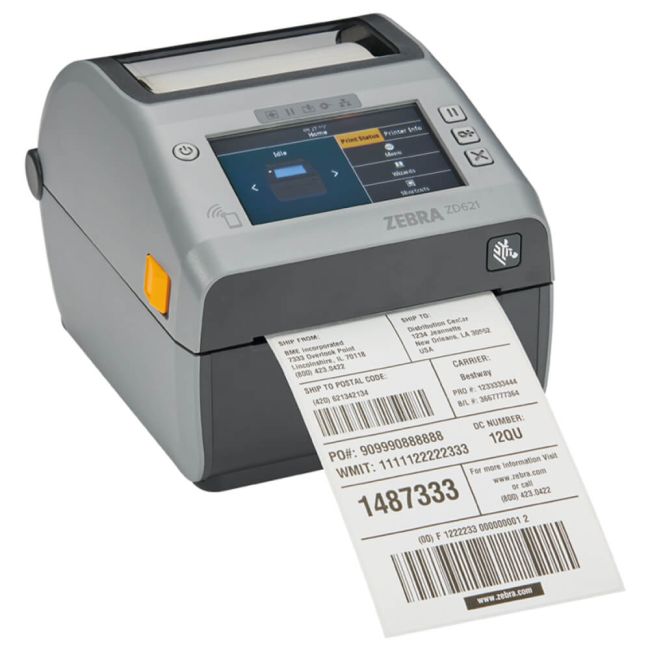 Zebra Zd621t Thermal Transfer Printer Usb Network And Serial Printer Base 3623