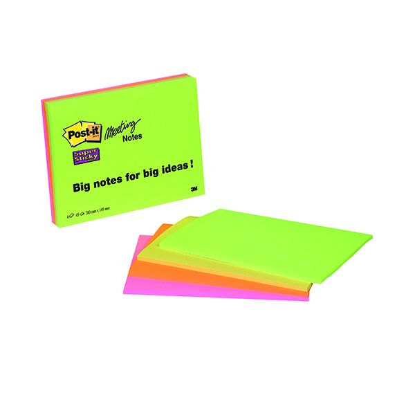 Post-it Super Sticky Z-Notes, Cosmic Colour Collection, 76 mm x 76 mm, 90  Sheets/Pad, 8 + 4 Free Pads/Pack : Office Products 