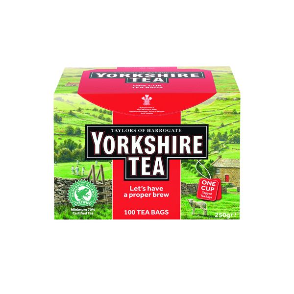 Yorkshire Tea String and Tag Tea Bags (100 Pack) 1342 | Printer Base