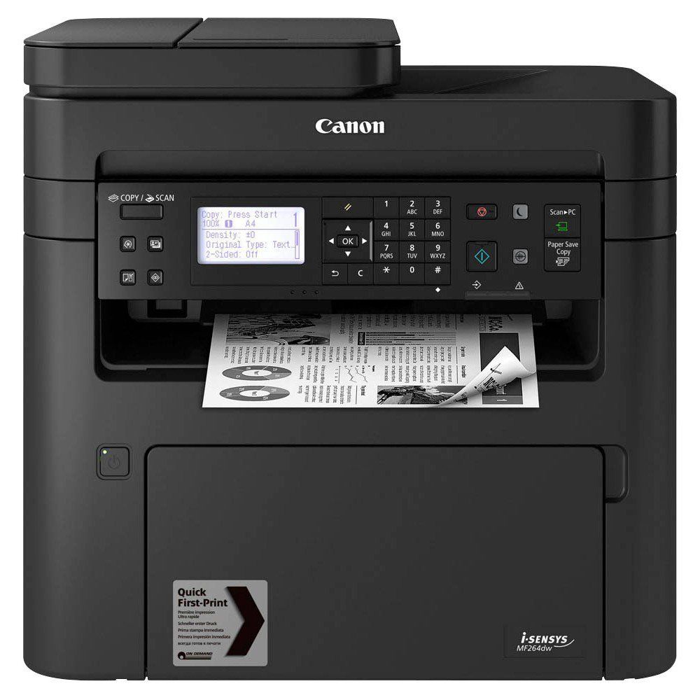 Canon i-SENSYS MF264dw A4 Mono Multifunction Laser Printer 2925C027 ...