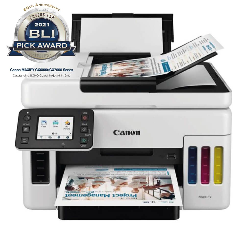 Canon MAXIFY GX6050 A4 Colour Multifunctional Inkjet Printer 4470C008AA ...