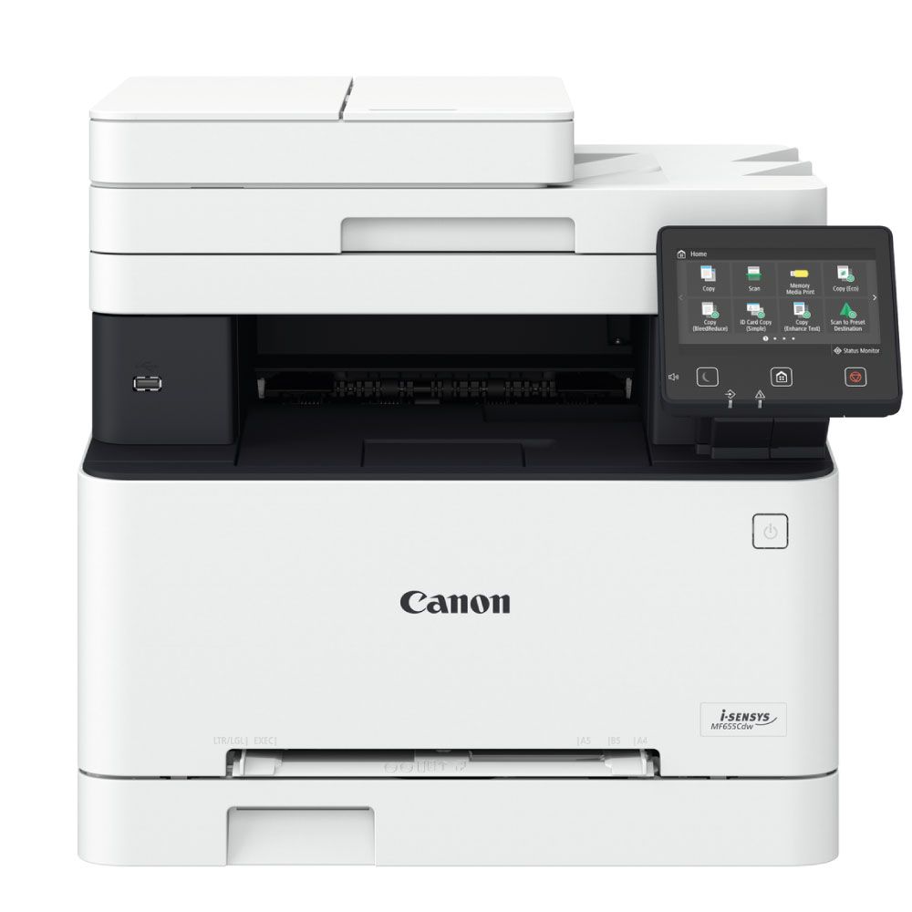 Canon I Sensys Mf657cdw A4 Colour Multifunction Laser Printer Printer Base 6185