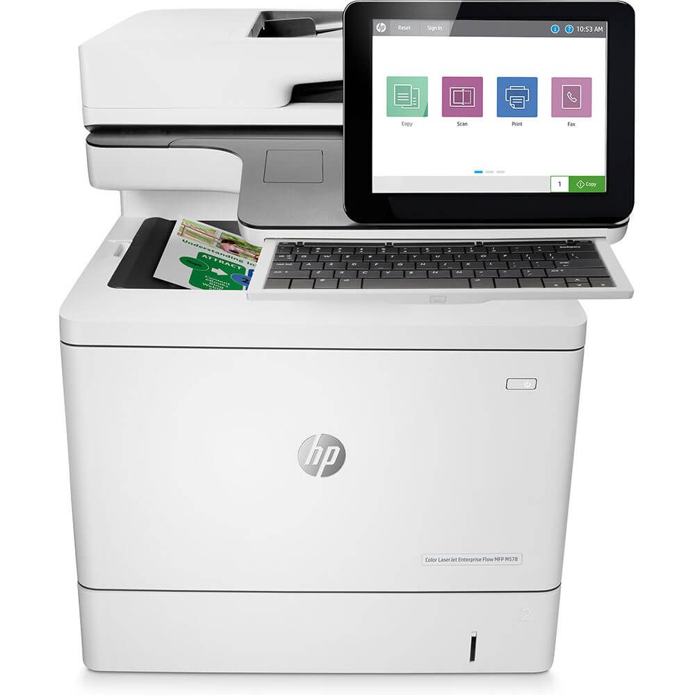 Hp Laserjet Enterprise Flow Mfp M578c A4 Colour Multifunction Laser Printer Printer Base 3044