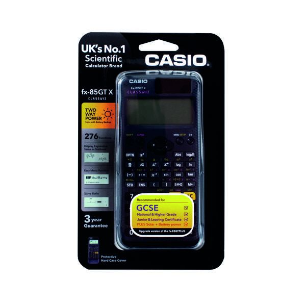 Casio Scientific Calculator FX 85GTX Large Textbook Display Printer Base