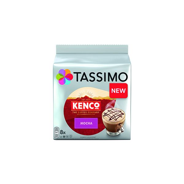 Tassimo Kenco Mocha 8 Capsules Per Pack Pack of 5 4041498CASE Printer Base