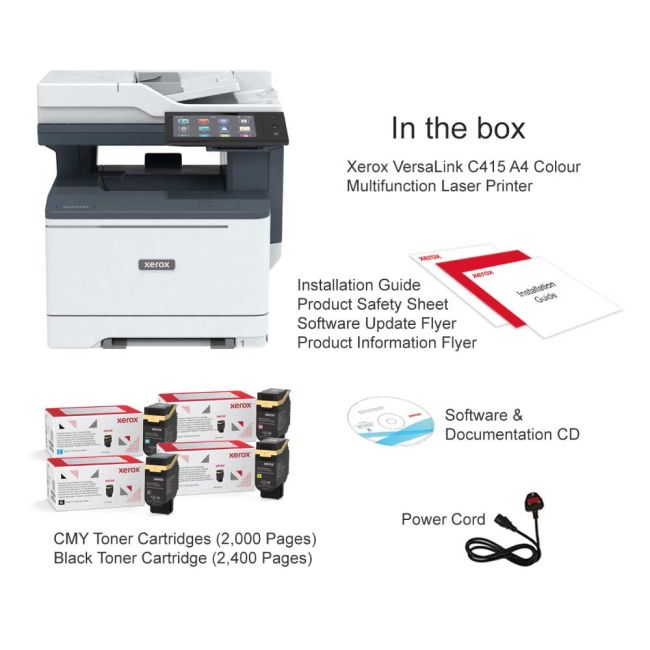 Xerox VersaLink C415 A4 Colour Multifunction Laser Printer | Printer Base