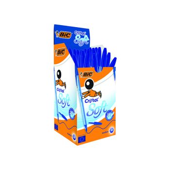 Bic Cristal Ballpoint Pen Medium Blue (100 Pack) 896039