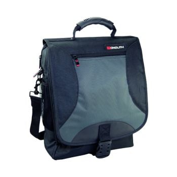 Monolith Nylon Laptop Messenger Bag Black and Grey 2400