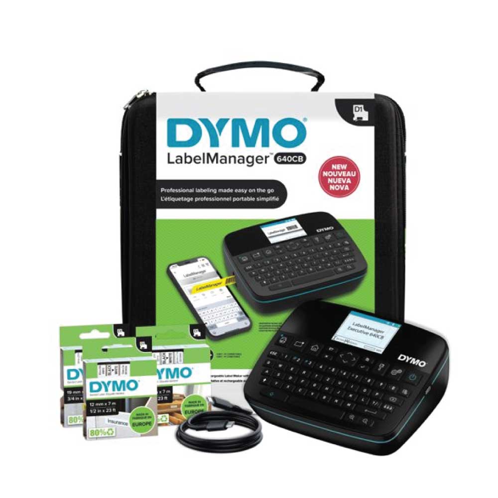 An image of DYMO LabelManager 640CB Portable & Rechargeable Label Printer Kit Case 2202121