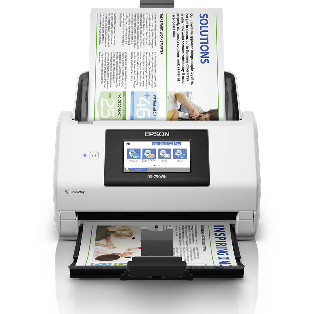 An image of Epson WorkForce DS-790WN A4 Document Sheetfed Scanner 