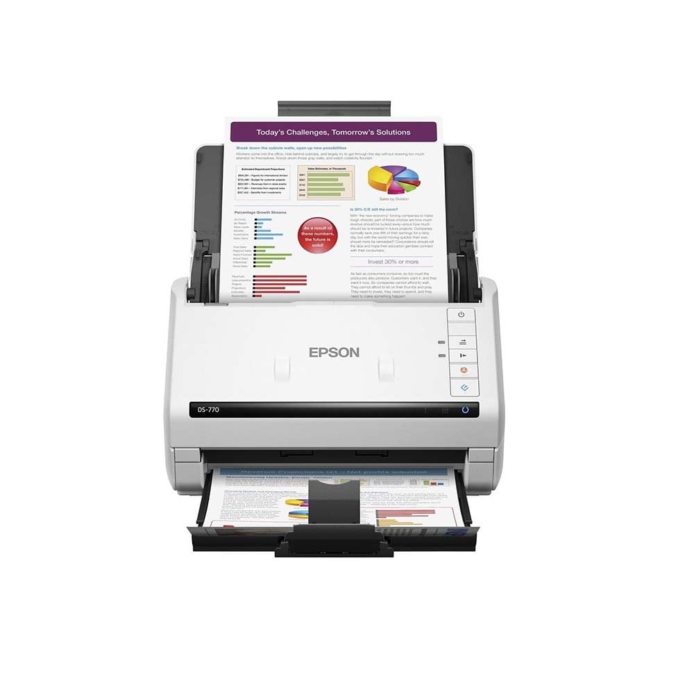 An image of Epson WorkForce DS-770II A4 Document Sheetfed Scanner 