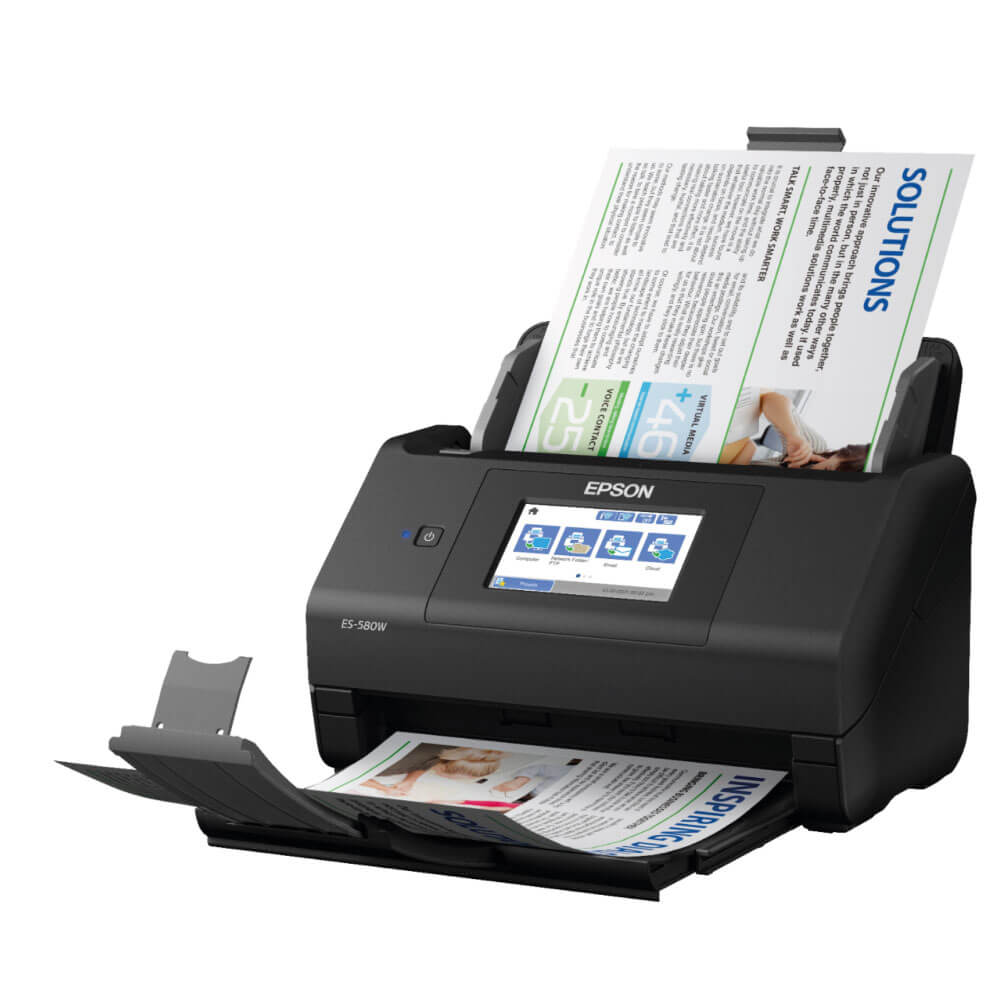 An image of Epson WorkForce ES-580W A4 Document Scanner 