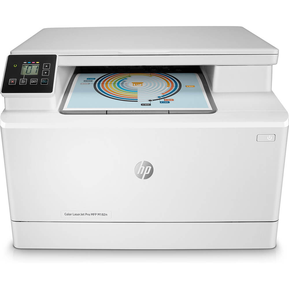 An image of HP LaserJet Pro MFP M182n A4 Colour Multifunction Laser Printer 7KW54A#B19