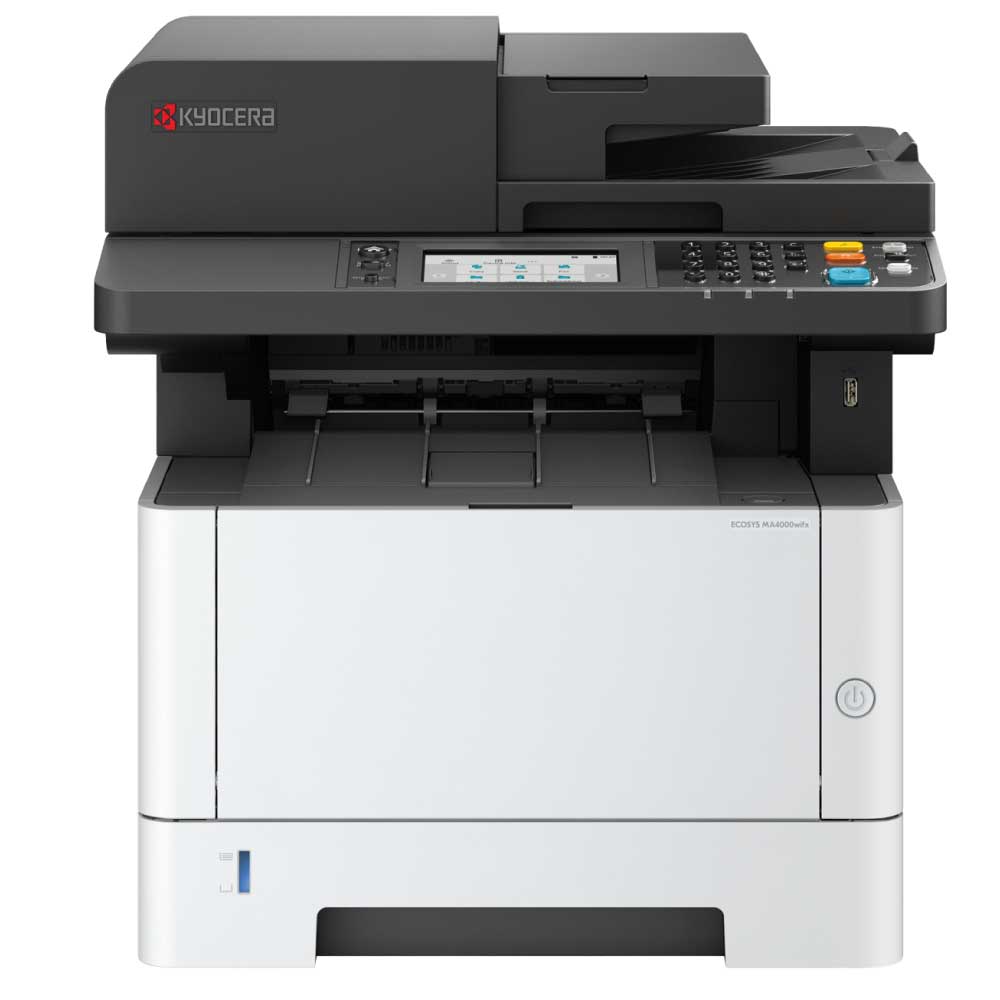 An image of Kyocera ECOSYS MA4000wifx A4 Mono Multifunction Laser Printer 110C1D3NL0