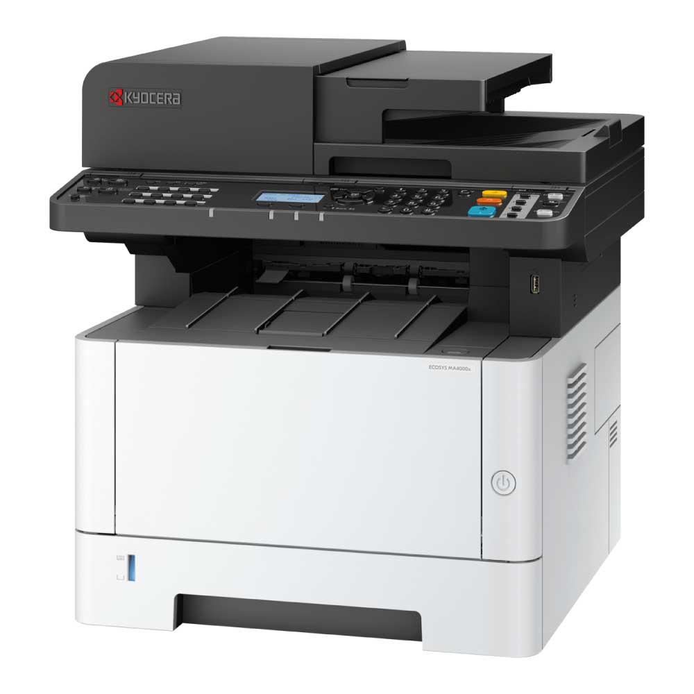 An image of Kyocera ECOSYS MA4000x A4 Mono Multifunction Laser Printer 110C143NL0