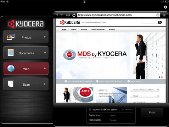 Kyocera print center настройка сканера